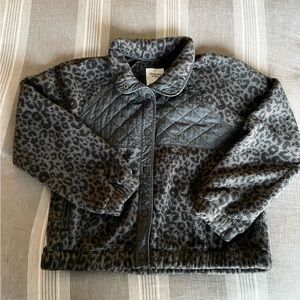 Abercrombie & Fitch Leopard Fleece Jacket